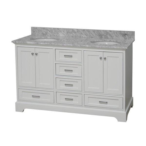 Lark Manor Herren 60'' Freestanding Double Bathroom Vanity with Vanity